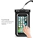 Universal Waterproof Case, Cellphone Dry Bag Pouch - for iPhone X, 8 Plus, 8, 7, 7 Plus, 6S, 6, 6S Plus, 5S, SE, Samsung Galaxy S7, 8 Plus, S6 Edge Note 5, 4, Google Pixel HTC LG Sony Moto up to 6.0