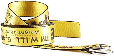 Ya Jin Women Embroidery Casual Long Canvas Belt with Double D-Ring Buckle
