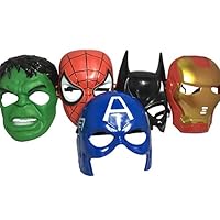 Seasons Merchandise Set Of 5 Masks: Spider-Man, Batman, Hulk, Iron man, Captain America