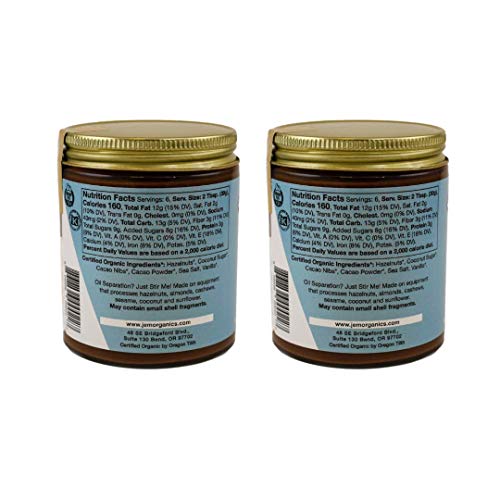 NEW JEM Organics Chocolate Hazelnut Nut Butter, Organic, All Natural