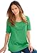 Roamans Women's Plus Size Fringe Tee