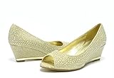 SASSY SEXY VOGUE/ELLE Women's Elegant Rhinestones Embelishment Wedge Pumps Shoes New