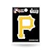 Rico Industries SRT6001 MLB Pittsburgh Pirates Short Sport Decal,Yellow,3.5
