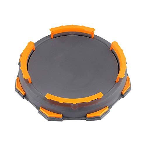 Top Battle Toy Battle Tops Arena 28.5x28.5x4 cm Burst Gyro Arena Disk Exciting Duel Spinning Top Launcher Stadium Toy Accessories, Blue/Gray (Gray)