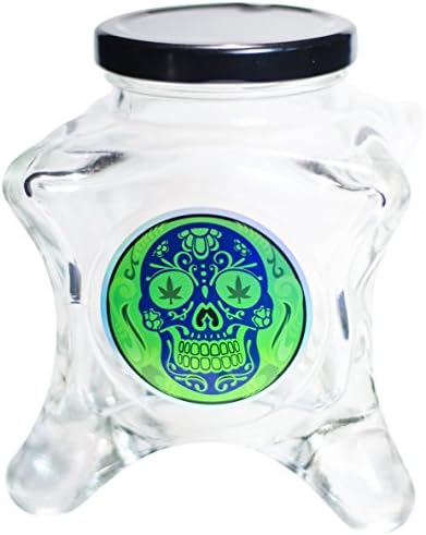 Dope Jars One of a Kind Herb StorageFits About an Ounce Depending on Nug Density (Skull 1)