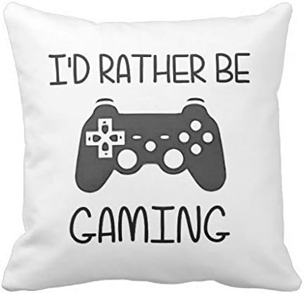 Id Rather Be Video Gaming Pillow Case