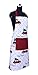 AMOUR INFINI Cotton Womens Apron for Kitchen, Grilling, Baking with Pockets & Adjustable Strap Washable, Reusable Spring Apron (27.5 x 33 Inches)