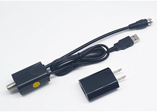 Chipman High Gain HDTV Antenna Amplifier/Signal Booster TV HDTV Antenna with USB Power Supply, Boost Any Non-amplified TV Antenna up to 50 Miles Range Gain 20dB, Black