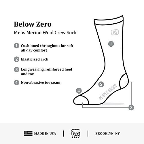 People Socks 4pairs Crew Mens Heather Navy Blue Below Zero Large