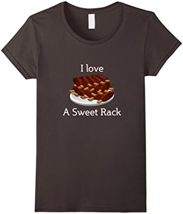 Women's BBQ Ribs T Shirt for Grill Masters and meat Smokers Medium Asphalt