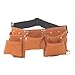 Child's Tool Pouch, Grocery House Leather Kids Tool Belt Set with Leather Hammer Loops, Child's Tool Apron, Candy Pouch For Construction Worker Role Play Costume