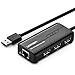 UGREEN RJ45 Ethernet Adapter with USB 2.0 Hub USB Network Adapter 10 100Mbps Compatible for Nintendo Switch Wii Windows Surface Pro MacBook Air Retina Chromebook and More PC