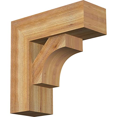 Ekena Millwork BKT0806X22X22WTL05RWR Westlake Block Bracket w/Offset Brace, Wes…