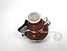 Vortex Hookah Head Shisha Ceramic BROWN Bowl with Metal Wind Cover Coal Screen Free Grommet