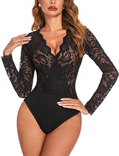 Amazon.com: SOLY HUX Women's Floral Lace Scalloped Trim Criss