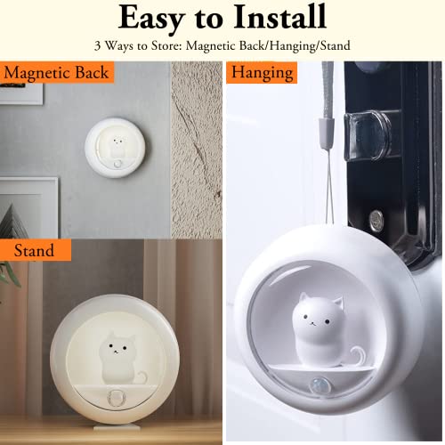 LED Nachtlicht mit Bewegungsmelder - Warmweiß LED Nachtlicht, Aufladbar USB Nachtlicht Kinder mit 3 Modi (Auto/ON/OFF), Nachtlicht Baby für Kinderzimmer, Schlafzimmer, Treppen, Flur, Küche