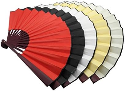 Chinese Traditional Nylon-Cloth Handheld Folding Folded Fan Hand Held Props for Performance Dancing Cosplay Home Office Wall DIY Decoration Ball Parties Unisex