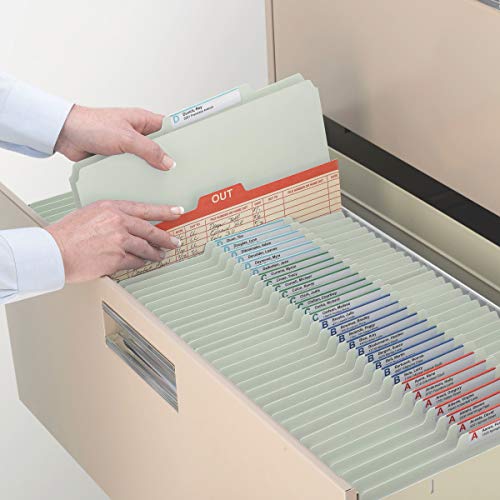 Smead 100 Recycled Pressboard Classification File Folder, 3 Dividers