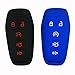 Coolbestda 2Pcs Silicone 5 Buttons Smart Key Cover Case Fob Protector Glove for 2015 2016 2017 Ford Explorer Edge Mustang F-150 Fusion Lincoln MKZ MKC M3N-A2C31243300