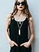 Long Pendant Necklace Set, Layer Simple Bar Necklace Tassel Y Strands for Women (Style 3, 4 Pieces)