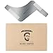 MYCARBON Beard Trimming Guide,Stainless Steel Beard Shaping Tool with Comb for Multiple Beard Styles,Beard Grooming Kit with Handle for Men,Easy Shape Beard Template for Cheek/Neck/jaw line,Mustache