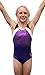D&M Gymnastics Leotard, Adult XS, Purple, White, Black