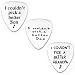 Pack Of 3 I Couldn't Pick A Better Son Dad Grandpa Stainless Steel Guitar Picks Gift For Dad primary