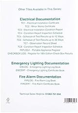 Kewtech EM1LOG Emergency Lighting Maintenance Log Book Green BS 5266-1 Compliant view 2