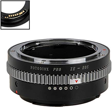 Fotodiox PRO FC10 Lens Adapter Compatible with Mamiya E (ZE) Lenses to EOS EF and EFS Mount Cameras - Includes Gen10 Focus Confirmation Chip