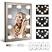 Homeasy Hollywood Style LED Vanity Mirror Lights Kit with 10 Dimmable Bulbs, Vanity LED Strip Light for Makeup Vanity Table Set in Dressing Room- Daylight White and Warm White (Not Include Mirror)