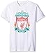 Fifth Sun Young Men’s Official Liverpool FC Full Color Logo Men's Tee Shirt, White//as Solid, x-Large