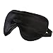 OOSilk 19mm Mulberry Silk Sleep Mask, Black