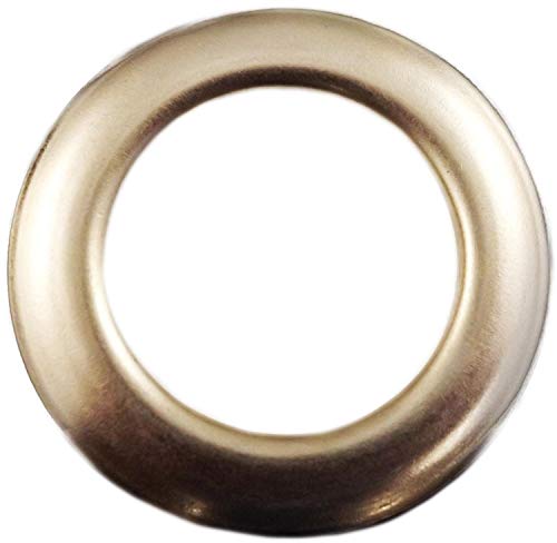 Large Nickel Metal Curtain Drapery Hardware Supplies #12 - 1 9/16 inch Inner Diameter Decorative Grommet/Rings w/Washer Eyelet Lot of 10 / 25 / 50 / 100 pcs (Pack of 10)