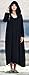 Soojun Women's Long Sleeve Chinese Frog Button Hooded Coat With Pockets Black,One Size