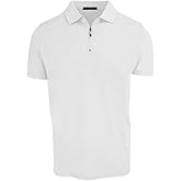 Robert Barakett Georgia Zip Polo T Shirt, Short Sleeve, Regular Fit, Pima Cotton Mens Tee