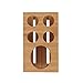 MobileVision Toothbrush and Toothpaste Holder Stand for Bathroom Vanity Storage, Bamboo, 5 slots