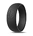 Adventure Black Silicone Wedding Ring For Men