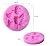 4 Cavity Leaf Shape Decorating Party Silicone Cake Mold Fondant Baking Mold, Random Color