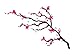 Cherry Blossom Temporary Tattoo - Washable Tattoo - Breast Cancer Support Accessory - Tattoo Gift - Set of 2 Temporary Tattoos, 5.75