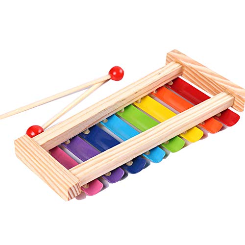 image for HenMerry 8 Key Toned Xylophone Wooden Musical Percussion Instrument Gl
