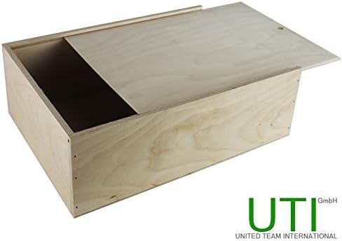 contrachapado Caja Tapa deslizante Madera Caja Caja Caja Caja Joyero: Amazon.es: Hogar