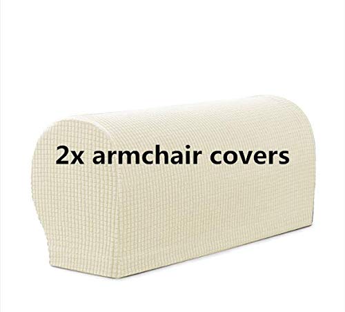 Armrest Covers Set of 2 Stretch Armchair Arm Covers Soft Sofa Arm Covers Non-Slip Furniture Protector