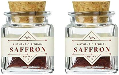 Rumi Spice - Saffron Threads | Premium Whole Authentic Afghan Saffron Threads (1 Gram - 2 Pack)