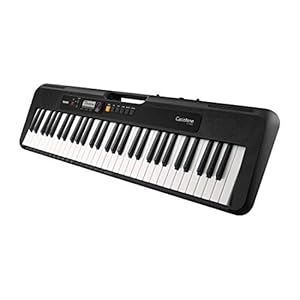 Casio CT-S200 Casiotone 61-Key Portable Keyboard with Piano tones, Black