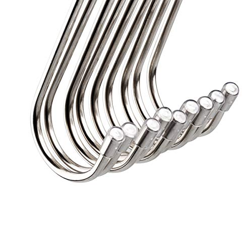 BSTHP S-förmige Haken, 12 PCS Edelstahl Hängende Haken für Familienküchenutensilien, Badezimmer, Schlafzimmer, Pfannen… – Bild 4