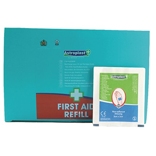 Wallace Cameron 1404041 Non-Adherent Dressing, 50 mm x 50 mm (Pack of 100)