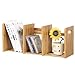 Furinno Bamboo Extension Book Rack, Natural