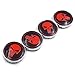4X60mm Car Emblem Wheel Hub Caps Centre Cover Caps Punisher Logo Sticker for BMW