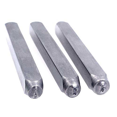 Gift2U 36pcs Metal Stamps Letter and Number Stamp Kit, Iron Uppercase Stamps Punch Press Tool for Imprinting on Metal Jewelry Leather Wood