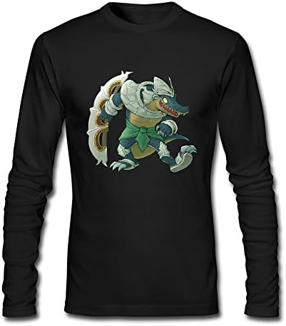 JaHa Men's Arena League Of Legends Renekton Long Sleeve T Shirts Black